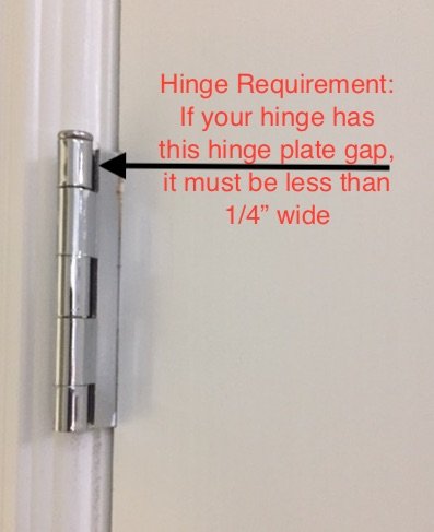 Door Saver III Residential Hinge Door Stop in Satin Nickel