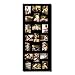 Adeco [PF0245] Decorative Black Wood Wall Hanging Collage Picture Photo Frame, 21 Openings, 4x6 inches