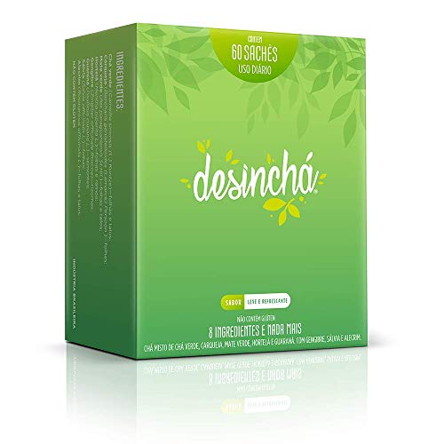 Desincha Tea - 60 Day Supply - 100% Healthy Weight Loss Tea - Reduce Bloating, Detox, Increase Metabolism - Made With Natural Ingredients - #1 Tea Brand in Brazil Desincha Tea - 60 Day Supply - 100% Healthy Weight Loss Tea - Reduce Bloating, Detox, Increase Metabolism - Made With Natural Ingredients - #1 Tea Brand in Brazil