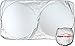 EPAuto Car Windshield Sun Shade - UV Ray Deflector for Full-Size Sedan / SUV / Jeep / Minivan Vehicle Cool and Damage Free (63 x 34 Inches)