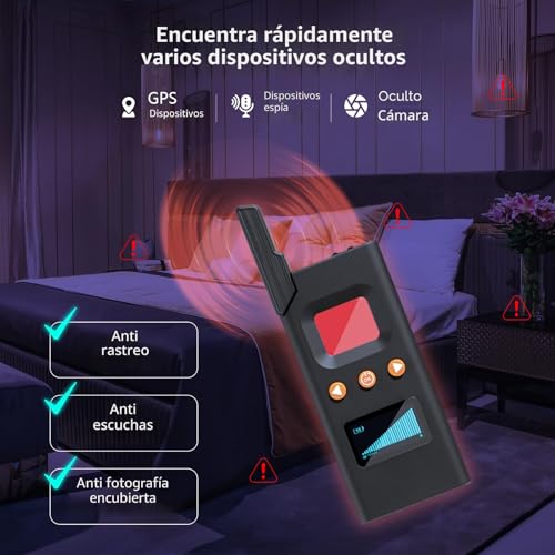 FOWARD GAUSS Professional Hidden Camera and Microphone Detector - Anti-Spy, Wireless RF Scanner, Listening Device Tracker, GPS Detector and Magnetic Beacons