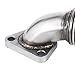 Mophorn Duramax Header Bolt On Passenger Side up-Pipe with Gaskets Fits for 2001-2016 GM 6.6L Diesel LB7 LLY LBZ LMM LML 6.6L Silver