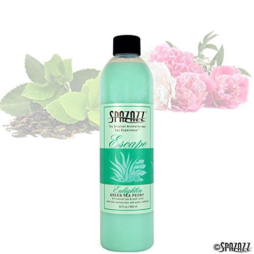 Spazazz SPZ-126 Escape Aromatherapy Elixir Bottle, 12-Ounce, Green Tea Peony Enlighten