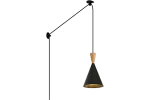DEC LUCE DECOLUCE LIGHTING Modern plug in Pendant Light with cord, Adjustable chandelier hanging lamps that plug into wall outlet for Kitchen Island, Bedroom, Living room, Dining Room, Contemporary wall Décor