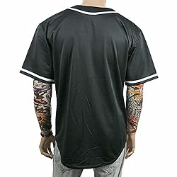 Pullonsy Solid Plain Baseball Jerseys Tees for Men