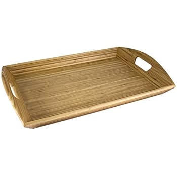 Totally Bamboo Butler's Serving Tray with Handles, 23