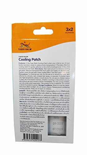 Tiger Balm Cooling Patch, For children (more than 2 years of age) and adults, A Quality Hydrogel Patch, Long lasting for 8 hours. Size : 5 x 11 cm/ sheet (6 Sheets/ 1 box) - Thumbnail 2