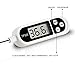 Besiva Digital Cooking Thermometers with Instant Read, Long Probe, LCD Screen, Anti-Corrosion for Food, Meat, Grill, BBQ, Milk and Water(White)