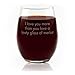 Personalized Stemless Wine Glass Engraved with Your Custom Text