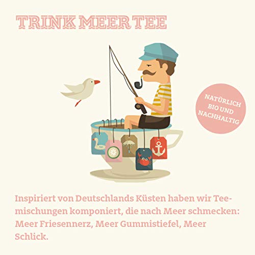 Trink Meer Tee WATT DENN HIER LOS - Bio aromatisierter schwarzer Tee | Earl Grey | Bergamotte Geschmack | Schwarztee… – Bild 7