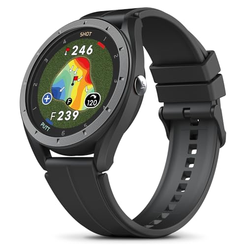 Voice Caddie T11 LT GPS Golf Watch LCD Display w/Green Undulation, Slope Mode 40K+ Preinstalled Courses, Course View, Practice Tempo Mode, Putt View 1.2
