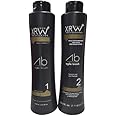 Keratin Agile Brush XRW with Argan Oil and Amino Acids. Brazilian Hair Smoothing System Anti Frizz Active, Anti Residue Shampoo And Repair Mask - (2x1000 ML)