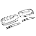 For Chevy Silverado/GMC Sierra 2pcs Exterior Door Handle Cover with Passenger Keyhole (Chrome)