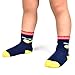 LAISOR 12 Pairs Assorted Non-Skid Ankle Cotton Socks Grip Kids Toddlers Baby Boys (3-5 Years)