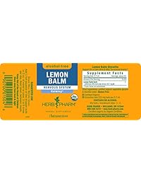 Bálsamo de glicerina de limón Herb Pharm, sin alcohol, para ayudar a calmar el sistema nervioso,...