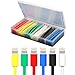Hygoo 60 PCS Assorted Heat Shrink Tubing Tube, Wire Repair Protector Compatible with iPhone X 8 7 6 Plus 5 SE iPad iPod USB Data Cable