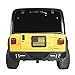 u-Box Rear Bumper for Jeep Wrangler YJ & TJ 1987-2006 - Textured Steel Back Bumper w/LED Lights & D-Rings & Receiver Hitch & License Plate Mount
