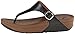 FitFlop Women's The Skinny Leather, Black, 8 M US