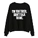 Sumen 2017 Teen Girls Round Neck Print Letter Long Sleeve Pullover Teens Casual Sweatshirt