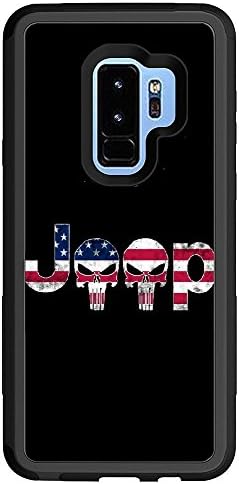 sanlianwangluokeji Custom Samsung Galaxy S9 Plus Case - Jeep American flag Hard Plastic phone cell Case for Samsung Galaxy S9 Plus