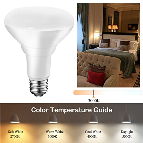 Energetic BR30 Indoor Recessed Light Bulb, Dimmable, 11W=75W, 3000K