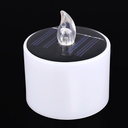 Interlinkgroupck Solar Tealights Romantic Flameless Light Linkspe Emitting LED Smoke-Free Wedding Floral Decoration Tea Vase Battery Light 2 Pack