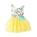 2Bunnies Little Girls Baby Girls Infants Sleeveless Floral Princess Dress Tulle Tutu Sundress