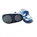 Baby Boys Girls Genuine Leather Soft Bottom Sandals First Walkers Shoes (12.5cm(12-18months), Blue)