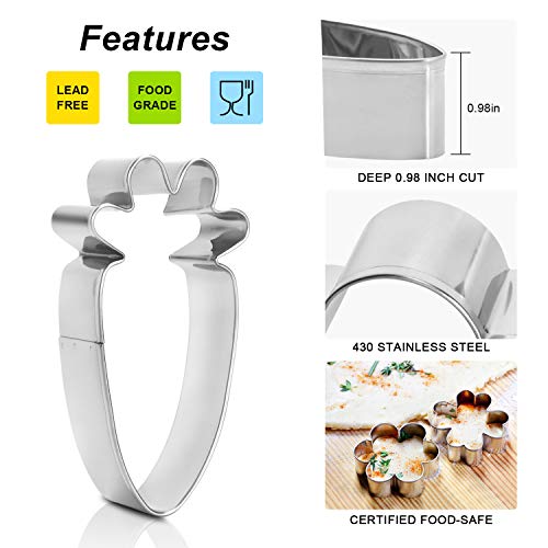 image for Hoepaid Easter Cookie Cutters DIY Baking Decor Pastry Modelling Tools 