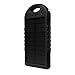 Solar Charger, Powercam, 5000 mAh, Waterproof, Drop Resistant, Shockproof, for iPhones, iPads, Android, Samsung Phones, GPS Devices and Cameras (Black)