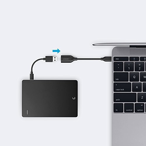 anker adaptador usb-c a usb 3.1, usb-c macho a usb-a hembra, utiliza tecnología usb otg, compatible con samsung galaxy note 8, s8 s8 + s9, ipad pro 2018, nexus 6p 5x, lg v20 g5 y más