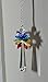 Crystal Guardian Hanging Angel, Chakra crystal ornament, Window Suncatcher, Rainbow Maker, Protection angel