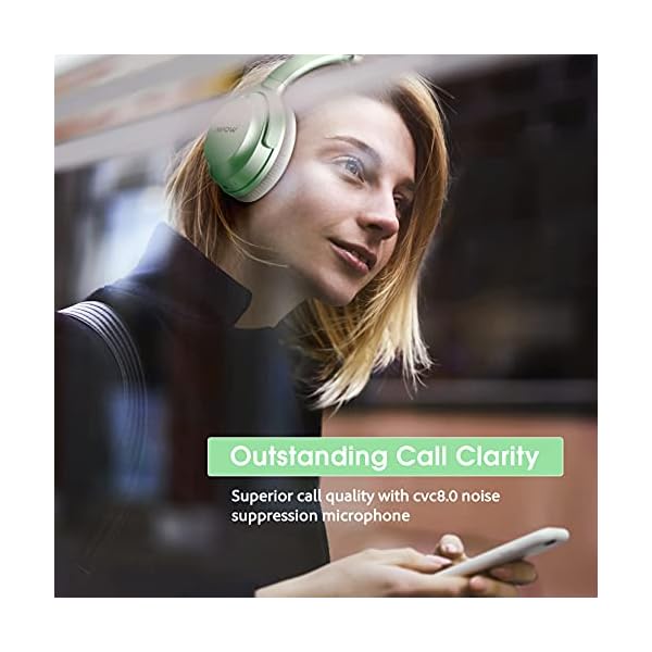 Hybrid-Noise-Cancelling-Headphones-Mpow-Bluetooth-50-Headphones-Over-Ear-Hi-Fi-Deep-Bass-Wireless-Headphones-with-Mic-Soft-Protein-Earpads-Headset-for-Home-Office-Online-Class-Cellphone-PC-TV Hybrid Noise Cancelling Headphones, Mpow Bluetooth 5.0 Headphones Over Ear, Hi-Fi Deep Bass Wireless Headphones with Mic…