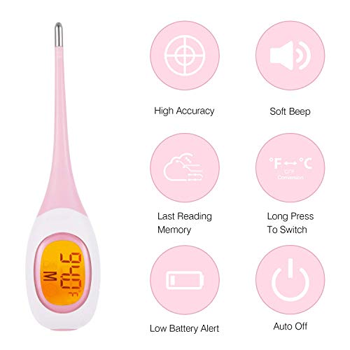 Medical Digital Thermometer, Fever Thermometer for Babies, Children and