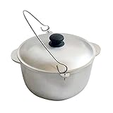 Camp Cast Aluminum Outdoor Cooking Campfire Pot Pan Wok Cauldron Kettle with Lid