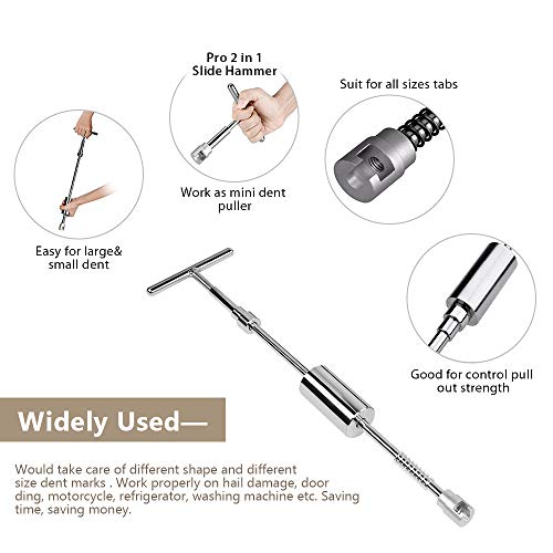 Dent Removal Puller Tabs - 10-Pieces No Paint Dent Repair Pulling Tabs