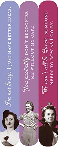 Shannon Martin Design Double Sided Emery Board Nail Files, 3-Pack, without My Cape