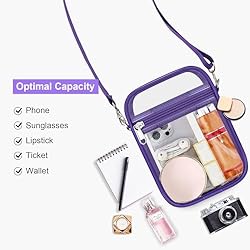 USPECLARE Clear Purse Stadium Transparent Messenger