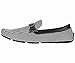 Amali Mens Black and White Houndstooth Printed Driving Moccasin Loafer Shoes: Style 1404-473