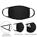 KISSBUTY 2 Pack Unisex Mouth Mask Anti Dust Face Mouth Mask, Black Cotton Face Mask for Cycling Camping Travel (2)