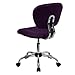 Flash Furniture H-2376-F-PUR-GG Mid-Back Purple Mesh Task Chair with Chrome Base