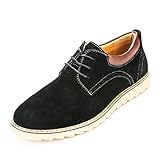 Alexis Leroy Men's Cow Suede Casual Oxford Leather Shoes