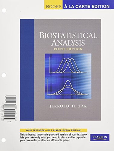 Biostatistical Analysis (Looseleaf)