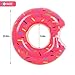 Buringer 2 Packs Donut Pool Float with Hand Pump,Inflatable Swimming Ring 60CM for Children Kids 3-10 Years (Strawberry & Chocolate)