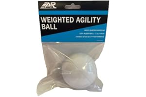 A&R Sports Field/Street Hockey Weighted Agility Ball, White, 5 OZ. / 63MM