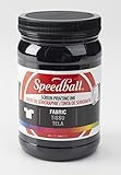 Speedball Art Products Speedball Fabric Screen Printing Ink, Black (4600), 32 Fl. oz,