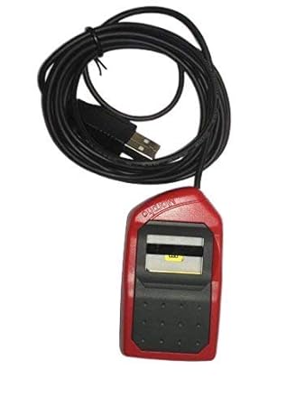 Safran Morpho Icons MSO 1300 E3 Biometric Fingerprint Scanner with RD Service (Red and