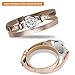Di Maggio Essential Oil Diffuser Bracelet, Stainless Steel Aromatherapy Locket Bracelets Leather Band with 8 Pads, Girls Girlfriend Women Mother Jewelry Gift Set