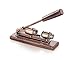 New Star Foodservice 28683 Antique Bronze Finished Pecan Nut Cracker, Walnut Wood Base & Handle