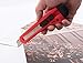 ORIENTOOLS Utility Knife Box Cutter Razor Auto-lock 4-Pack Set, Retractable Box Cutter Snap Off Blades Knife, for Office, Home, Arts, Crafts, Red and Yellow